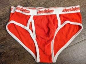 Used red AussieBum underwear