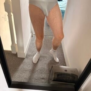 Silky Silver Satin Briefs